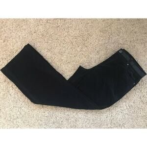 Crazy Horse Black Ribbon Trim Velour Women’s Dress Pants Size 14 Inseam 28.5
